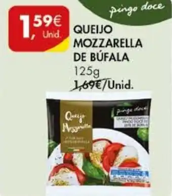 Pingo Doce QUEIJO MOZZARELLA DE BÚFALA 125g promoção