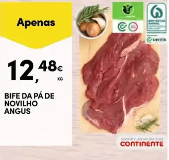 Continente BIFE DA PÁ DE NOVILHO ANGUS KG promoção