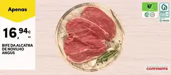 Continente BIFE DA ALCATRA DE NOVILHO ANGUS promoção