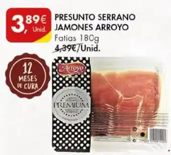 Pingo Doce PRESUNTO SERRANO JAMONES ARROYO Fatias 180g promoção
