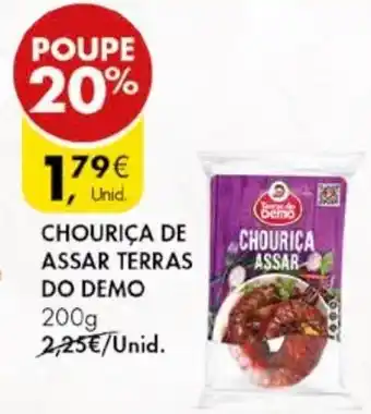 Pingo Doce CHOURIÇA DE ASSAR TERRAS DO DEMO 200g promoção