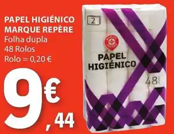 PAPEL HIGIÉNICO MARQUE REPÈRE Folha dupla 48 Rolos