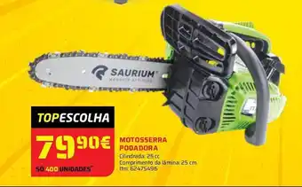 Bricomarché MOTOSSERRA PODADORA Cilindrada: 25 cc Comprimento da lâmina: 25 cm Itm: 62475496 promoção