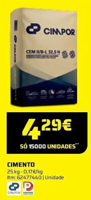 Bricomarché CIMENTO 25kg promoção