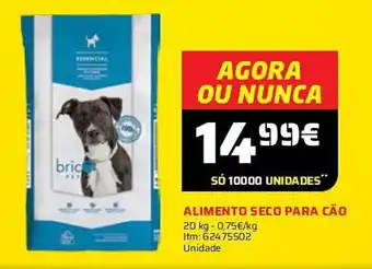 Bricomarché ALIMENTO SECO PARA CÃO 20kg promoção