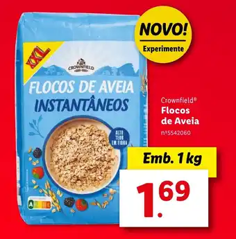 Lidl Crownfield Flocos de Aveia Emb. 1 kg promoção