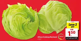 Lidl Alface Iceberg Nacional promoção