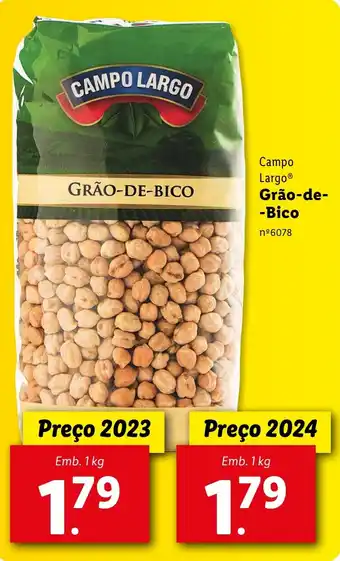 Lidl Campo Largo Grão-de--Bico Emb. 1 kg promoção