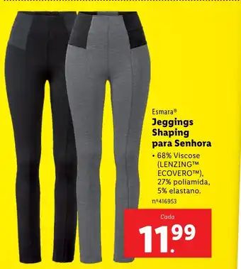 Lidl Esmara Jeggings Shaping para Senhora promoção