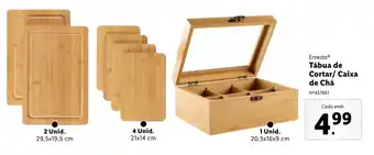 Lidl Ernesto Tábua de Cortar/ Caixa de Chá promoção