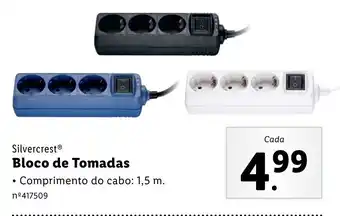 Lidl Silvercrest Bloco de Tomadas promoção
