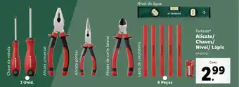 Lidl Parkside Alicate/ Chaves/ Nível/ Lápis promoção