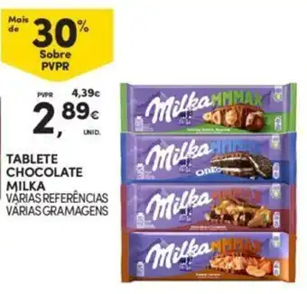 Continente TABLETE CHOCOLATE MILKA promoção