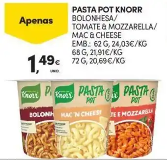 Continente PASTA POT KNORR promoção