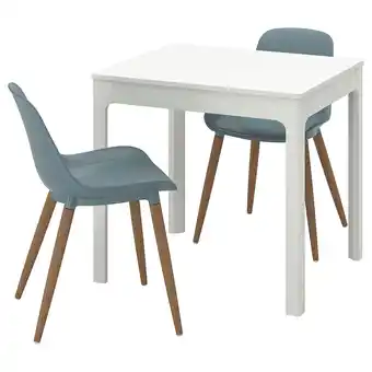 IKEA Ekedalen / grönsta mesa e 2 cadeiras, 80/120 cm promoção