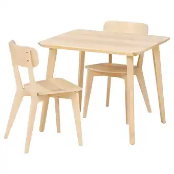 IKEA Lisabo / lisabo Mesa e 2 cadeiras, chapa de freixo/chapa de freixo, 88 cm promoção