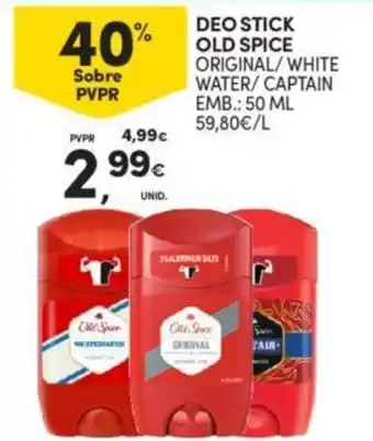 DEO STICK OLD SPICE ORIGINAL/WHITE WATER/ CAPTAIN EMB.: 50 ML