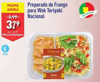 ALDI Preparado de Frango para Wok Teriyaki Nacional 550g promoção
