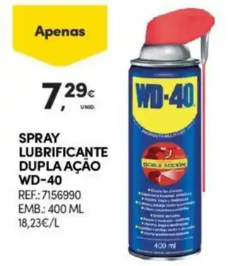 SPRAY LUBRIFICANTE DUPLA AÇÃO WD-40 REF.:7156990 EMB.: 400 ML