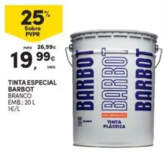 Continente TINTA ESPECIAL BARBOT BRANCO EMB.: 20 L promoção