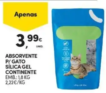 Continente ABSORVENTE P/ GATO SÍLICA GEL CONTINENTE EMB.: 1,8 KG promoção