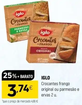 Coviran IGLO Crocantes frango original ou parmesão e ervas 2 u. promoção