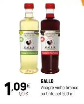 Coviran GALLO Vinagre vinho branco ou tinto pet 500 ml promoção