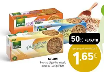 Coviran GULLON Bolacha digestive muesli, aveia ou -33% gordura promoção