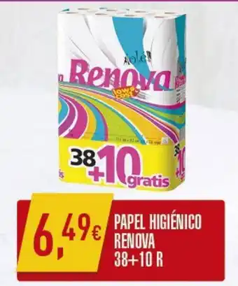 Miranda Supermercados PAPEL HIGIÉNICO RENOVA 38+10 R promoção
