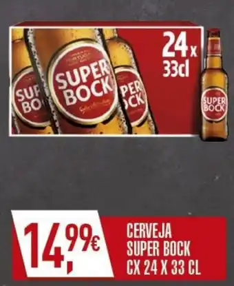 Miranda Supermercados CERVEJA SUPER BOCK CX 24 X 33 CL promoção