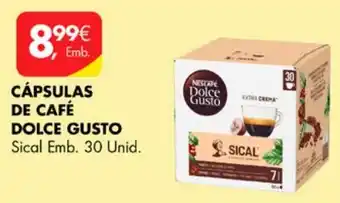 Pingo Doce CÁPSULAS DE CAFÉ DOLCE GUSTO Sical Emb. 30 Unid. promoção