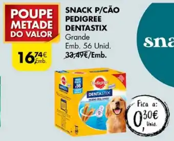 Pingo Doce SNACK P/CÃO PEDIGREE DENTASTIX Grande Emb. 56 Unid. promoção