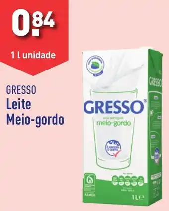 ALDI GRESSO Leite Meio-gordo 1 l unidade promoção