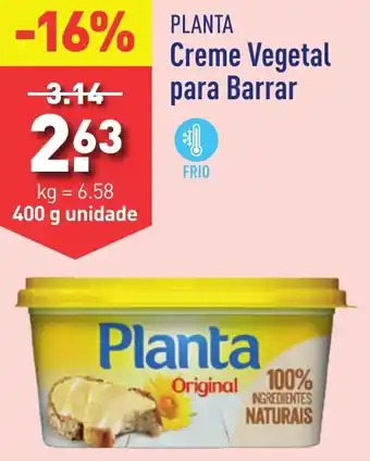 ALDI Planta Creme Vegetal para Barrar 400g promoção