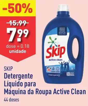 ALDI SKIP Detergente Líquido para Máquina da Roupa Active Clean 44 doses promoção