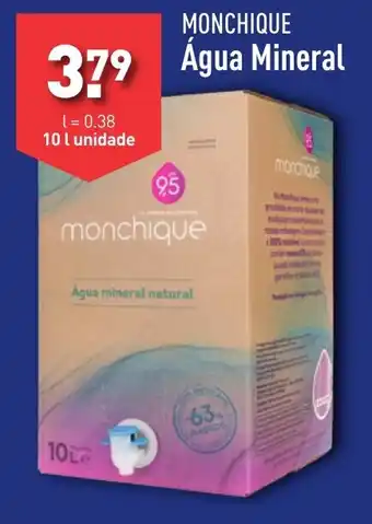 ALDI MONCHIQUE Agua mineral 10 L unidade promoção