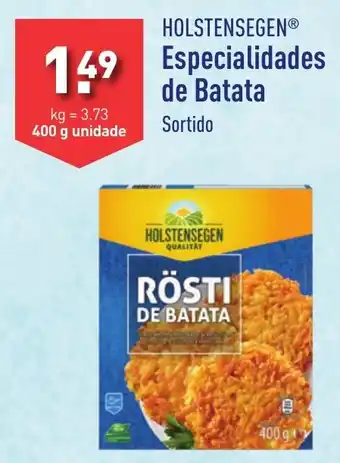 ALDI HOLSTENSEGEN Especialidades de Batata 400g promoção