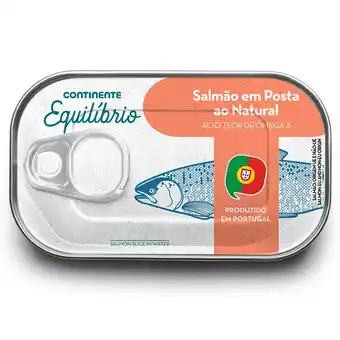 Continente Salmão posta ao natural promoção