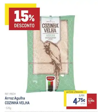 Makro Arroz Agulha COZINHA VELHA promoção