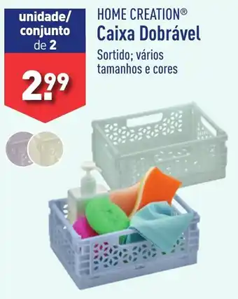 ALDI HOME CREATION Caixa Dobrável promoção