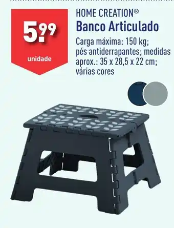 ALDI HOME CREATION Banco Articulado promoção