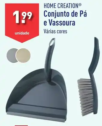 ALDI HOME CREATION Conjunto de Pá e Vassoura promoção