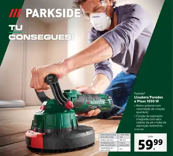 Lidl Parkside Lixadora Paredes e Pisos 1050 W promoção