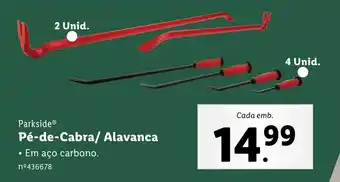 Lidl Parkside Pé-de-Cabra/ Alavanca promoção