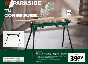 Lidl Parkside Bancada com Suporte para Máquina promoção