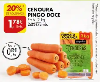 Pingo Doce CENOURA PINGO DOCE EMB; 2kg promoção