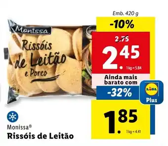 Lidl Monissa Rissóis de Leitão Emb. 420 g promoção