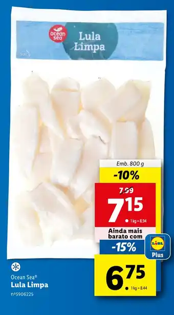 Lidl Ocean Sea Lula Limpa Emb. 800 g promoção