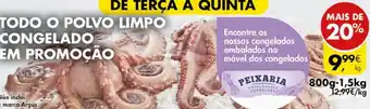 Pingo Doce TODO O POLVO LIMPO CONGELADO EM PROMOÇÃO promoção