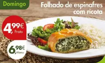 Pingo Doce Folhado de espinafres com ricota promoção